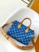 Top clone L--V Bandouliere 25 bright blue cowhide handbag (3)_th.jpg